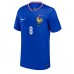 Camiseta Francia Aurelien Tchouameni #8 Primera Equipación Eurocopa 2024 manga corta